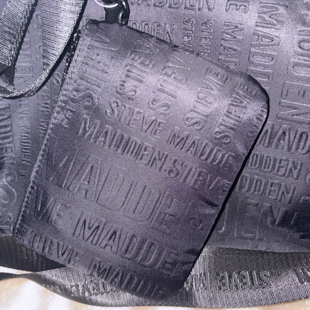 NWT Steve Madden Black Duffel Bag Set - Picture 9 of 9